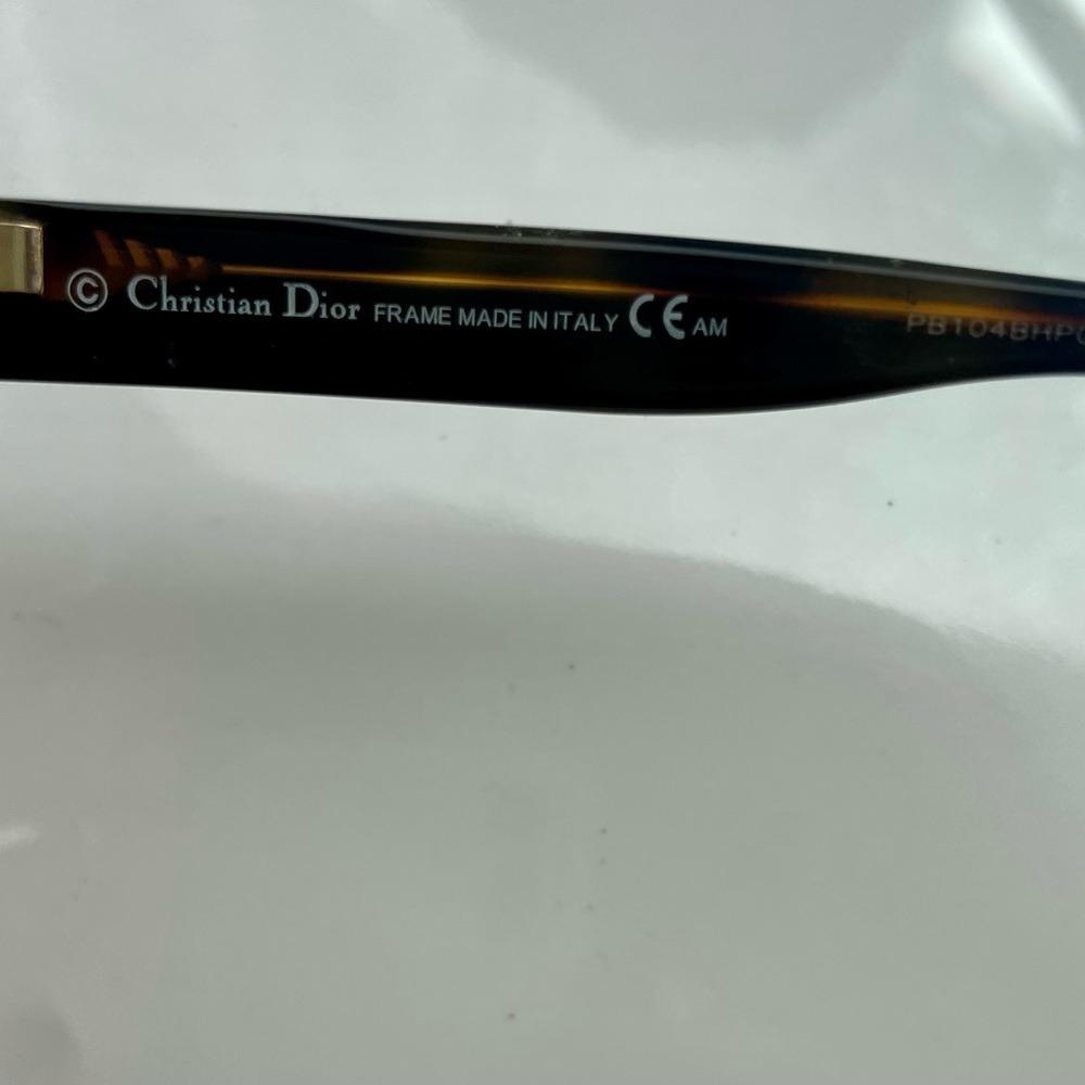 Christian Dior dark tortoise shell cat eye optical glasses